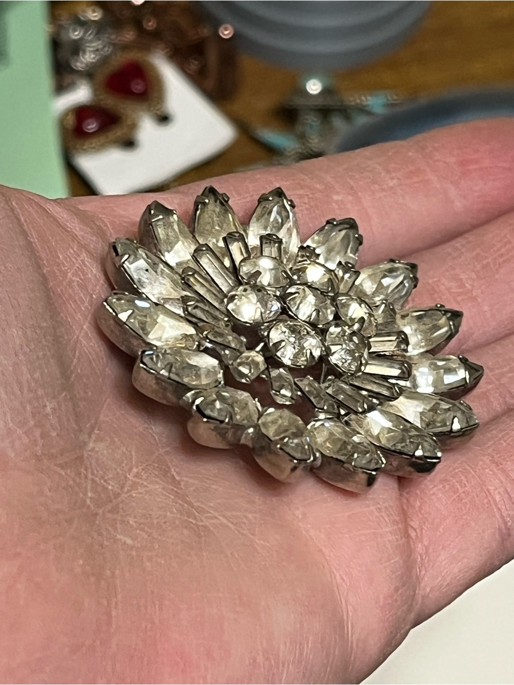 Vintage Rhinestone Brooch - Picture 5 of 6